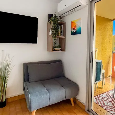 Le Cocon Bleu - T3, 6p, Pk, Clim - A 5 Min Agde